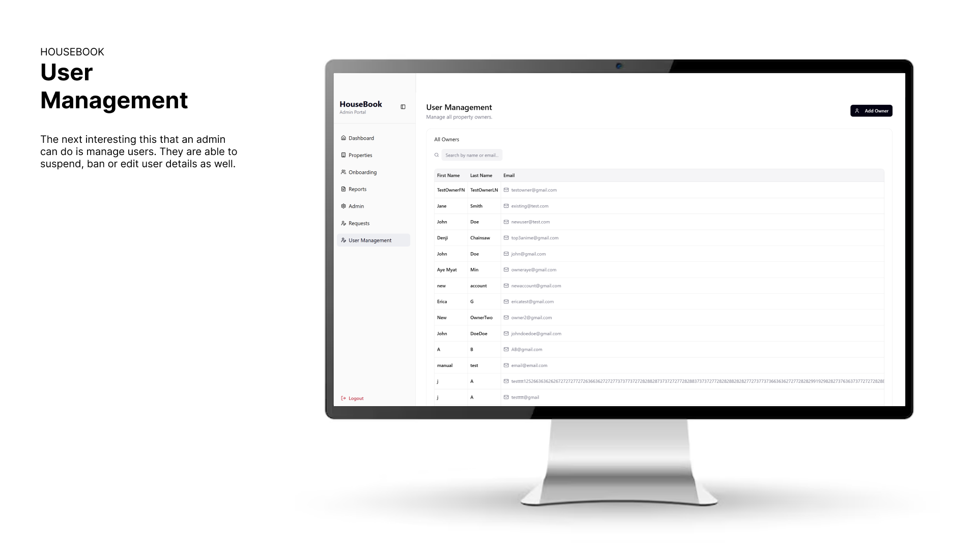 Admin User Management
